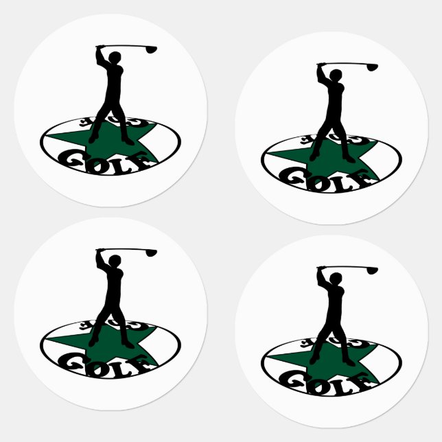 Golf - a wonderful game   labels (Group)