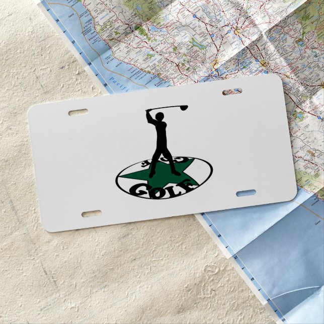 Golf - a wonderful game   license plate (In Situ)