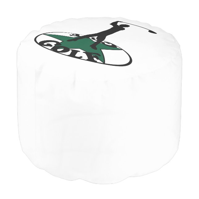 Golf - a wonderful game   pouf (Angled Back)