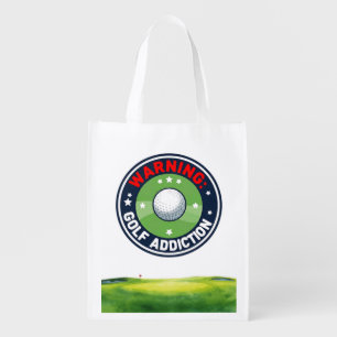 Golf Addiction Funny Golfer Grocery Bag