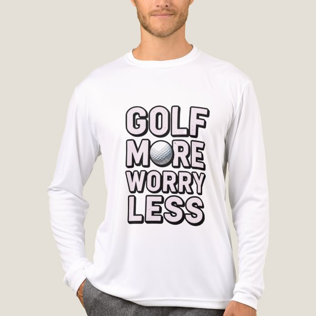 Golf Addiction Funny Golfer Tri-Blend Shirt (Front)
