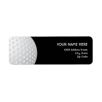 Golf Address Labels by sports_store at Zazzle