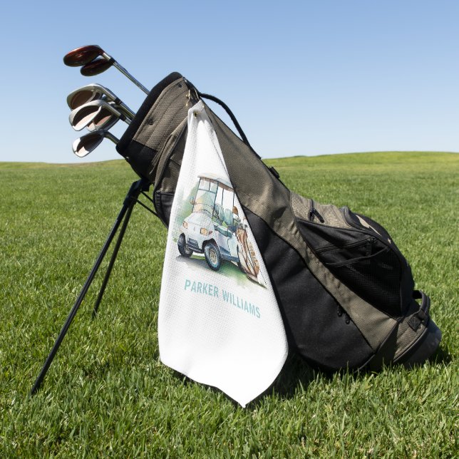 Golf Adult Birthday Towel (Green)