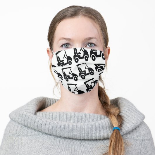 Golf Adult Cloth Face Mask (Worn)