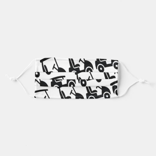Golf Adult Cloth Face Mask (Front, Folded)