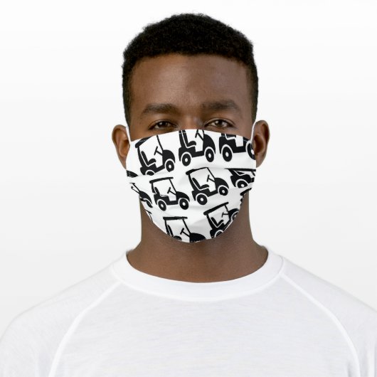 Golf Adult Cloth Face Mask (Worn)