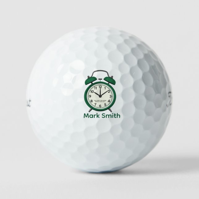 Golf Alarm clock for golfer Balls (Front)