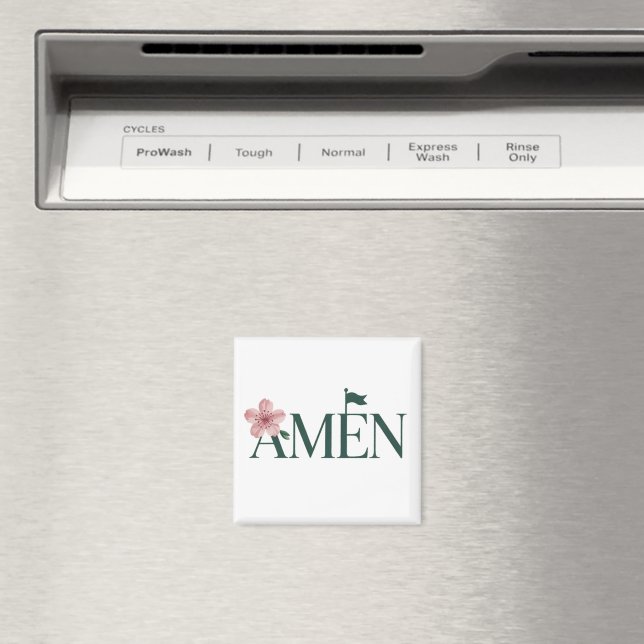 Golf Amen Pink Golf Tournament Birthday Party Girl Magnet (In Situ (Dishwasher))