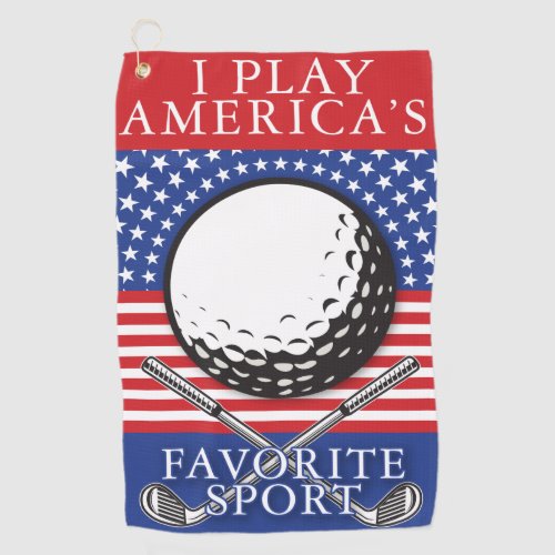 Golf Americas Favorite Sport Design Golf Towel