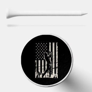 Golf American Flag Gifts Birthday Father's Day Tees