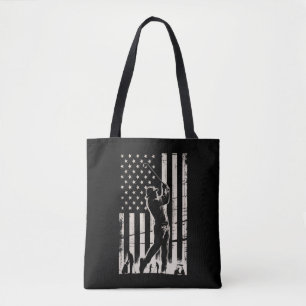 Golf American Flag Gifts Birthday Father's Day Tote Bag