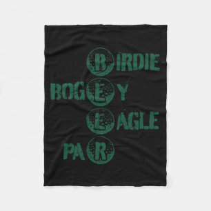 Golf And Beer Funny Golf Golfing Golfer Joke Dad  Fleece Blanket