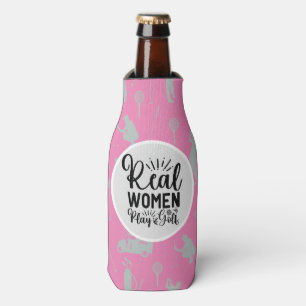Golf and Beer Funny Saying for woman play golf Bottle Cooler