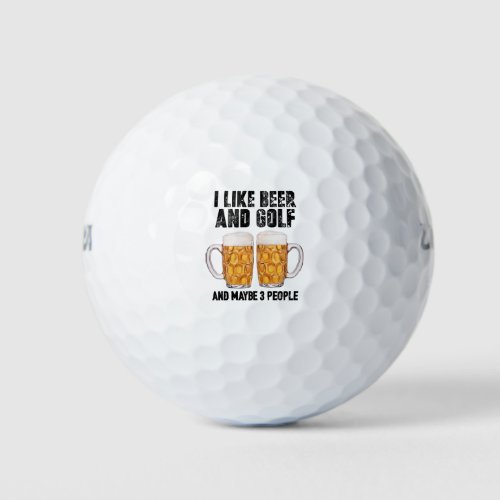 Golf and Beer  Golf Balls