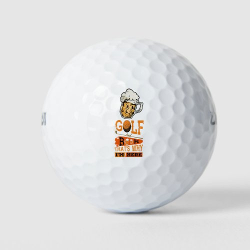 Golf and Beer  Golf Balls
