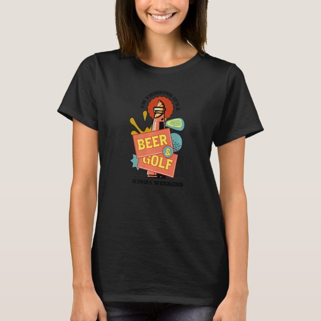 Golf and Beer   Golf Master  Golf Cart Club  1 T-Shirt (Front)