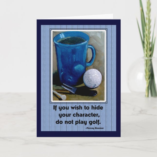 GOLF AND CHARACTER: Father's Day Card (Front)