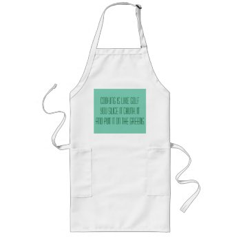 Golf And Cooking Apron by DKGolf at Zazzle