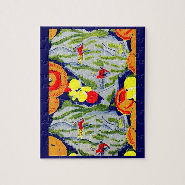 golf and flowers jigsaw puzzle (Vertical)