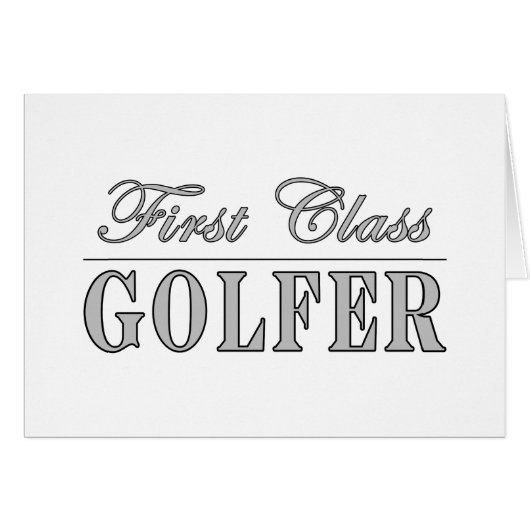 Golf and Golfers : First Class Golfer Cards (Front Horizontal)