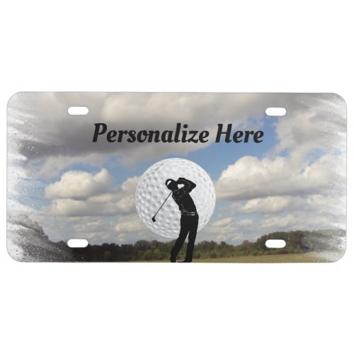 Golf And Golfers Fun   License Plate