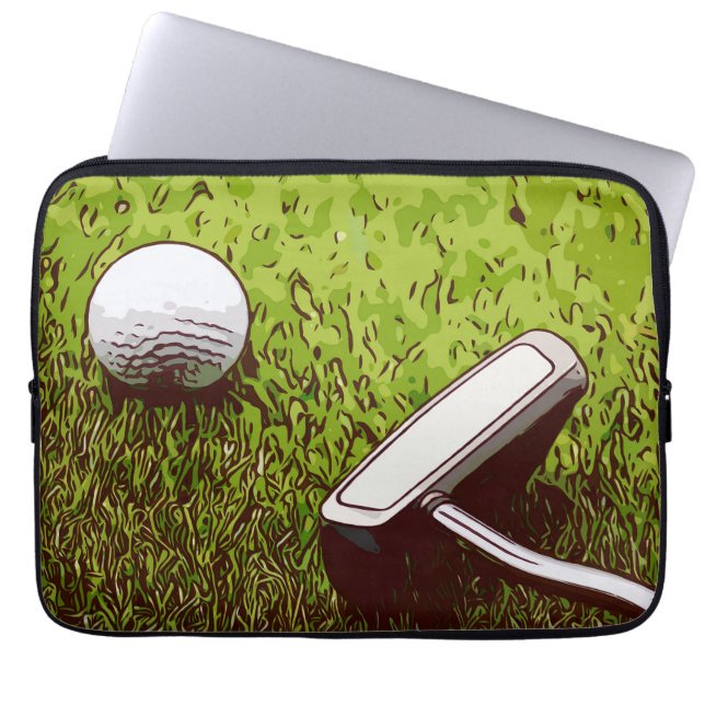 Golf and putter laptop sleeve (Front)