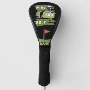 Golf and wine for golfer   head cover