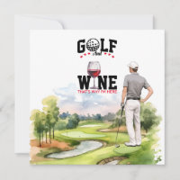 Golf and wine paring party for golfer