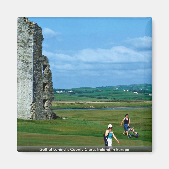 Golf at Lahinch, County Clare, Ireland in Europe Magnet (Front)