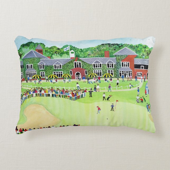 Golf at the Belfry Decorative Pillow (Front)