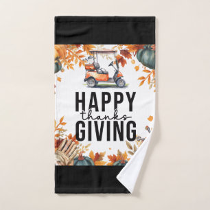 Golf Autumn themed golf course for golfer Hand Towel