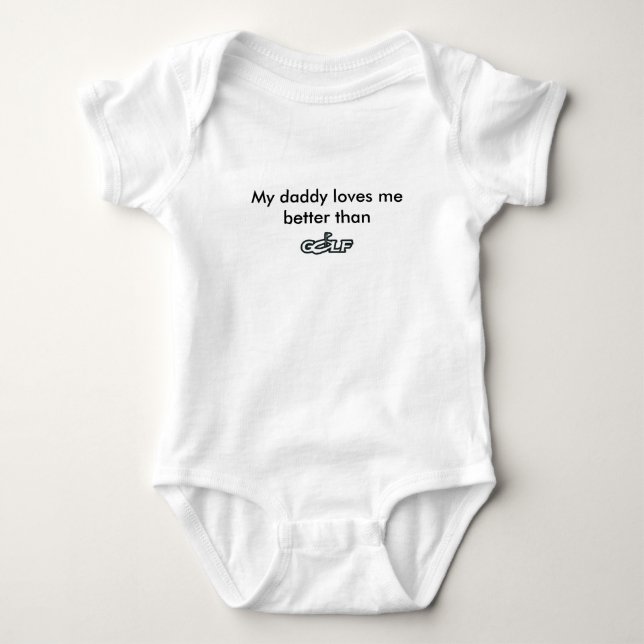 Golf Baby Body Jersey Suit Baby Bodysuit (Front)
