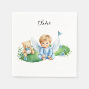 Golf Baby Boy on putting green Napkins