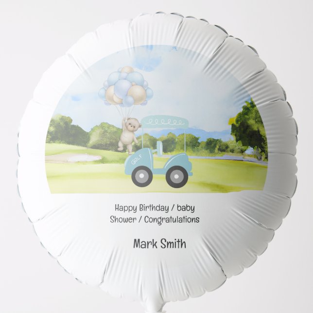 Golf baby shower / Birthday / congratulations  Balloon (Front)