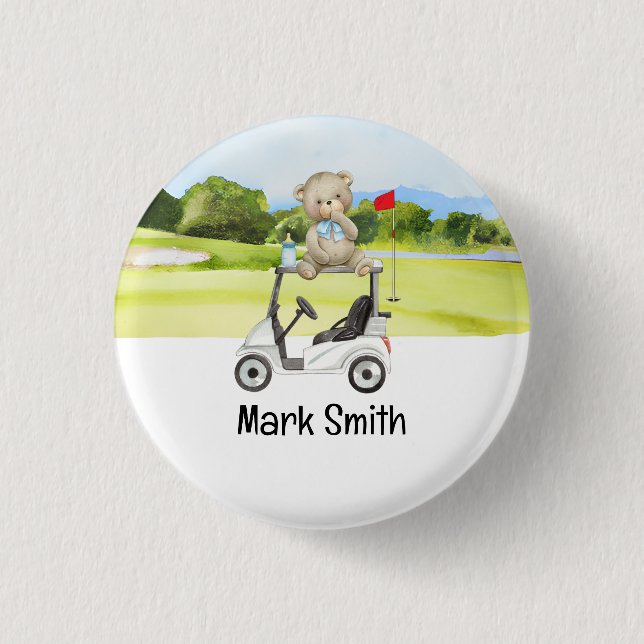 Golf baby shower / Birthday / congratulations  Button (Front)