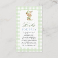 Golf Baby Shower Books for Baby Card