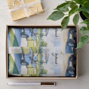 Golf Baby Shower boy Blue themed Wrapping Paper