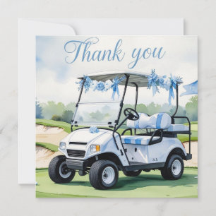 Golf Baby Shower Boy themed Thank You Card