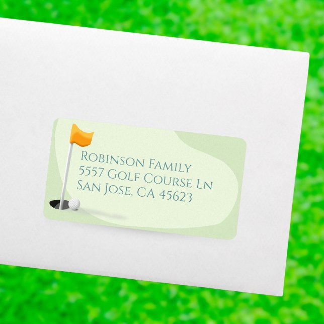Golf Baby Shower Cute Boy Par-Tee Address Label (Creator Uploaded)