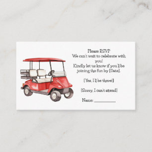 Golf Baby shower  Enclosure Card