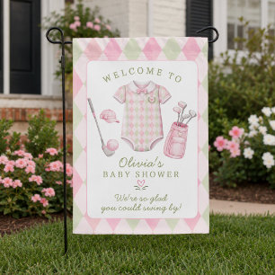 Golf Baby Shower Garden Flag