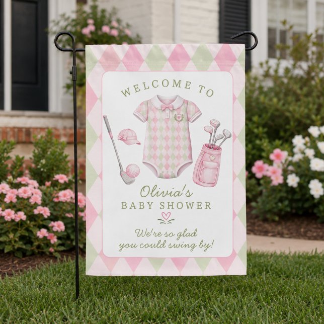 Golf Baby Shower Garden Flag (Creator Uploaded)