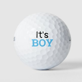 Golf baby shower it's boy golf balls