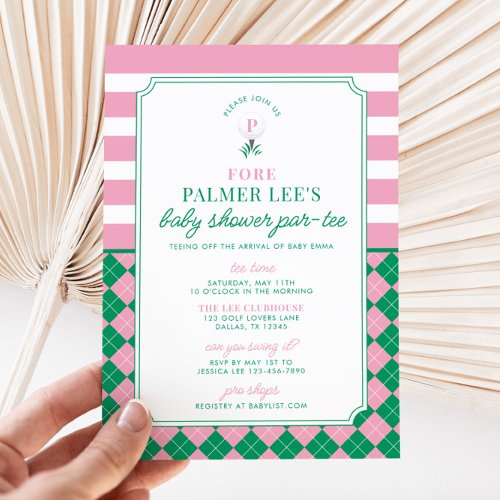 Golf Baby Shower Par_tee Invitation