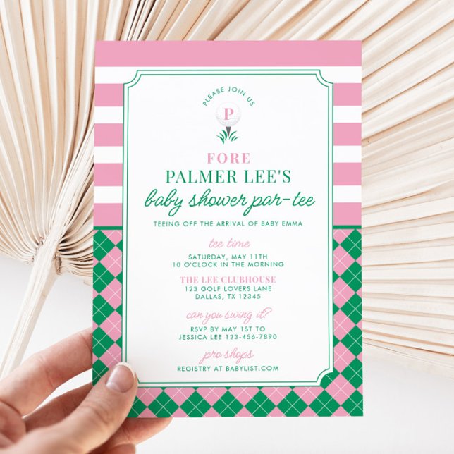 Golf Baby Shower Par-tee Invitation (Golf Baby Shower Par-tee Invitation)