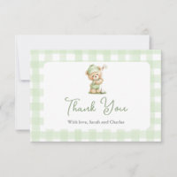 Golf  Baby Shower Thank You Card