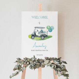 Golf Baby Shower Welcome Sign (Foam Board)