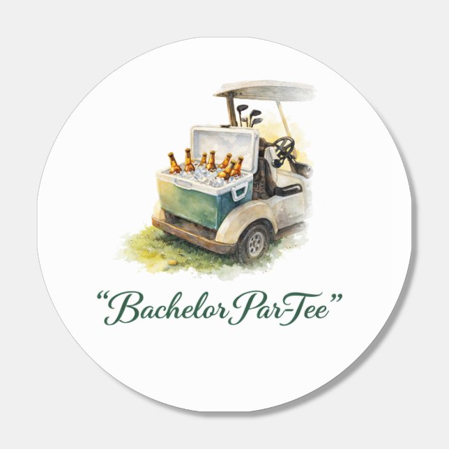 Golf Bachelor Par tee with golf flag Hershey®'s Kisses® (Sticker)