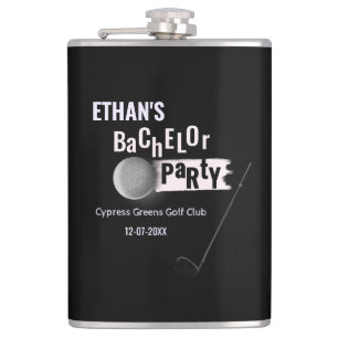 Golf Bachelor Party - golf outing Classic Stylish Flask