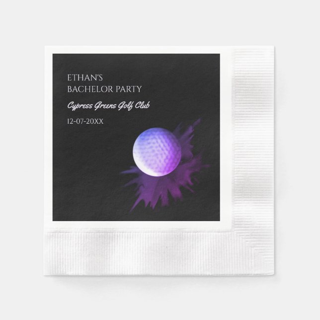 Golf Bachelor Party - Golfing trip Classic golfer Napkins (Front)